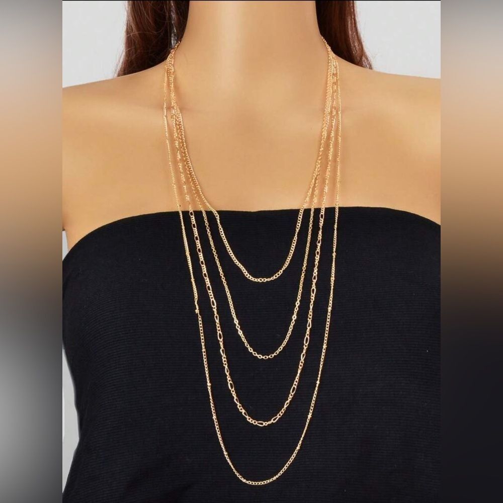 Gold Layered 1pc Necklace